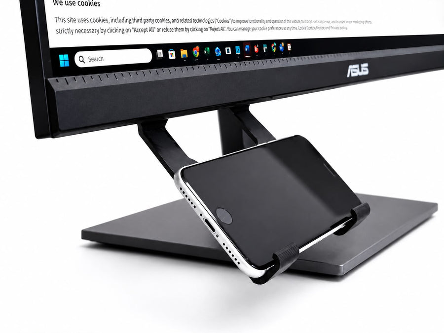 Under Monitor Phone Holder