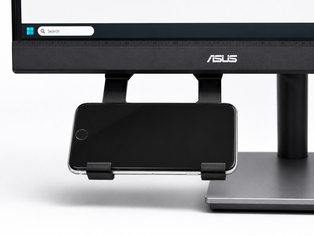 Under Monitor Phone Holder